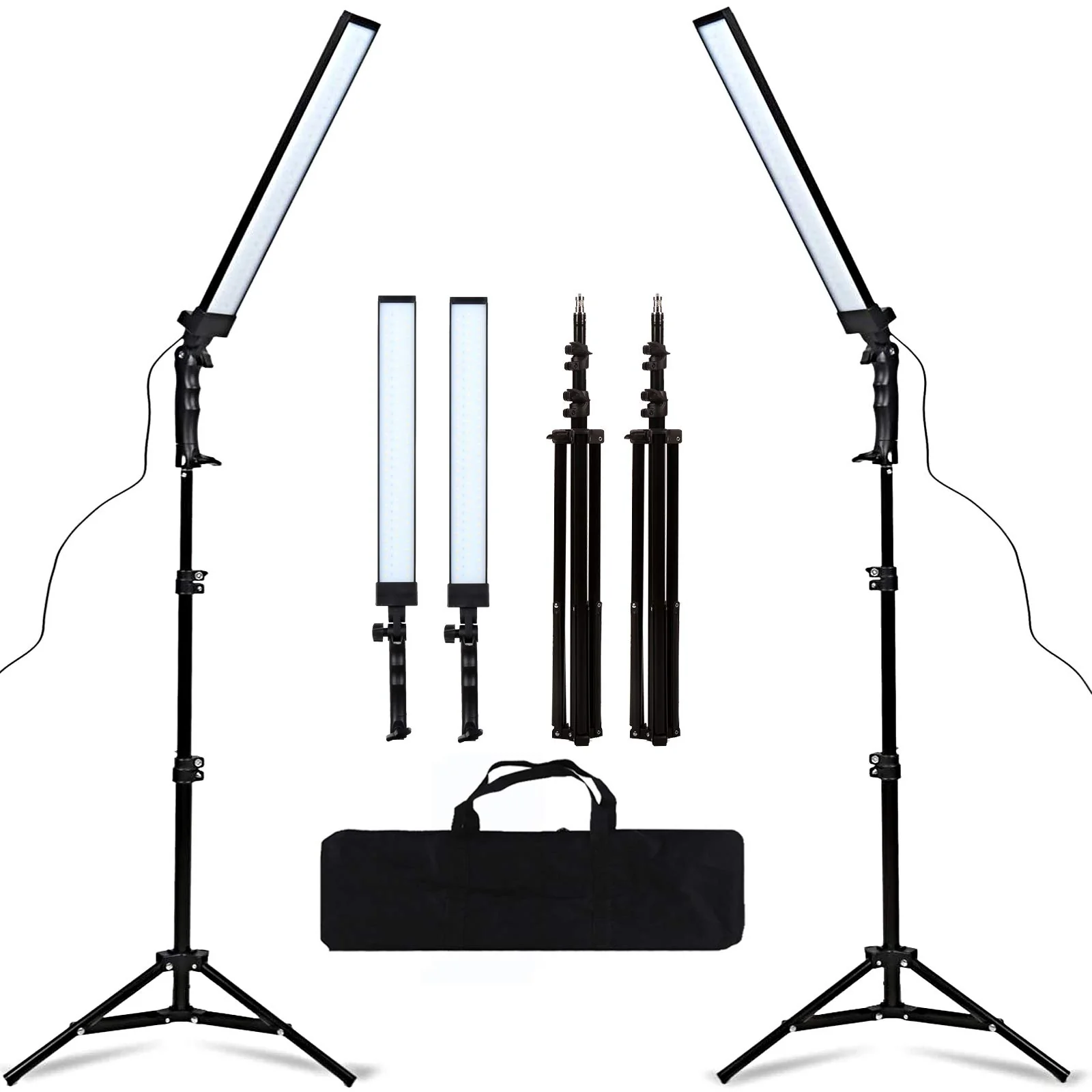 3a1ad507faa23a29158939cf84e038b8ac37628931c6bffe0b90483cca297dd3.webp GSKAIWEN 180 LED Light Photography Studio LED Lighting Kit - Image 1