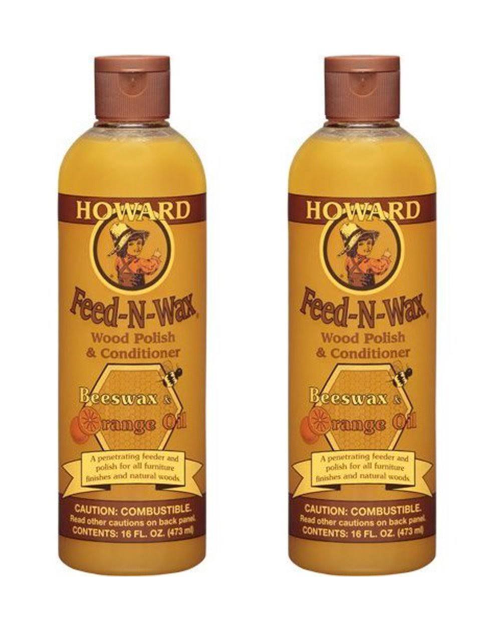 3a249c622f37b5f86b2b0f55071828c0787d7341b86f18585b52fef35ac98031.jpg Howard Feed-N-Wax Wood Polish & Conditioner Beeswax Polish 16oz (2) - Image 1