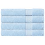 Sunham Soft Spun Cotton 4-pc. Bath Towel Set - Powder Blue