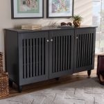 Copper Grove Klagenfurt Shoe Storage Cabinet - Dark Gray - No Drawers