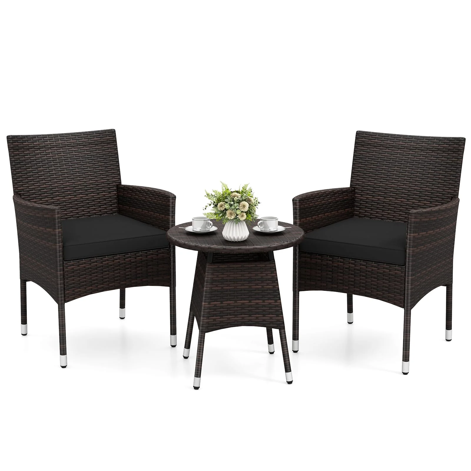 3a6d180aebbda3144c9660437339791bacc2e1f10ef839e5e00e5892c3e0685e.webp Tangkula 3 Piece Patio Furniture Set | Hand-Woven PE Wicker Conversation Set - Image 1