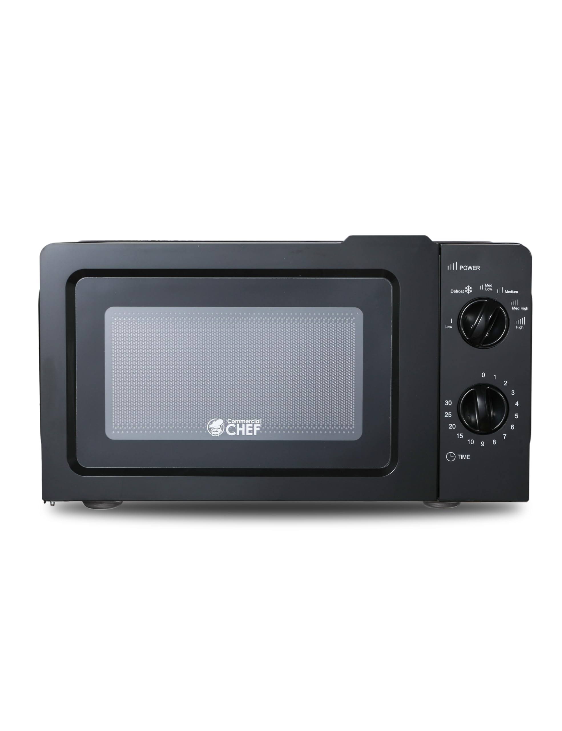 3a7d4a0c01529bc35e41047d4465f2375af17643c04542a0fd39990fe7e97457.jpg Commercial Chef CHM660B Countertop Microwave Oven, 0.6 Cu. ft, Black - Image 1