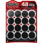 Chair Pads Floor Protectors X-Protector - 48 Pcs 25mm - Felt Furniture Pads - Premium Chair Feet Protectors - Protect Wood Floors with Chair Leg Floo