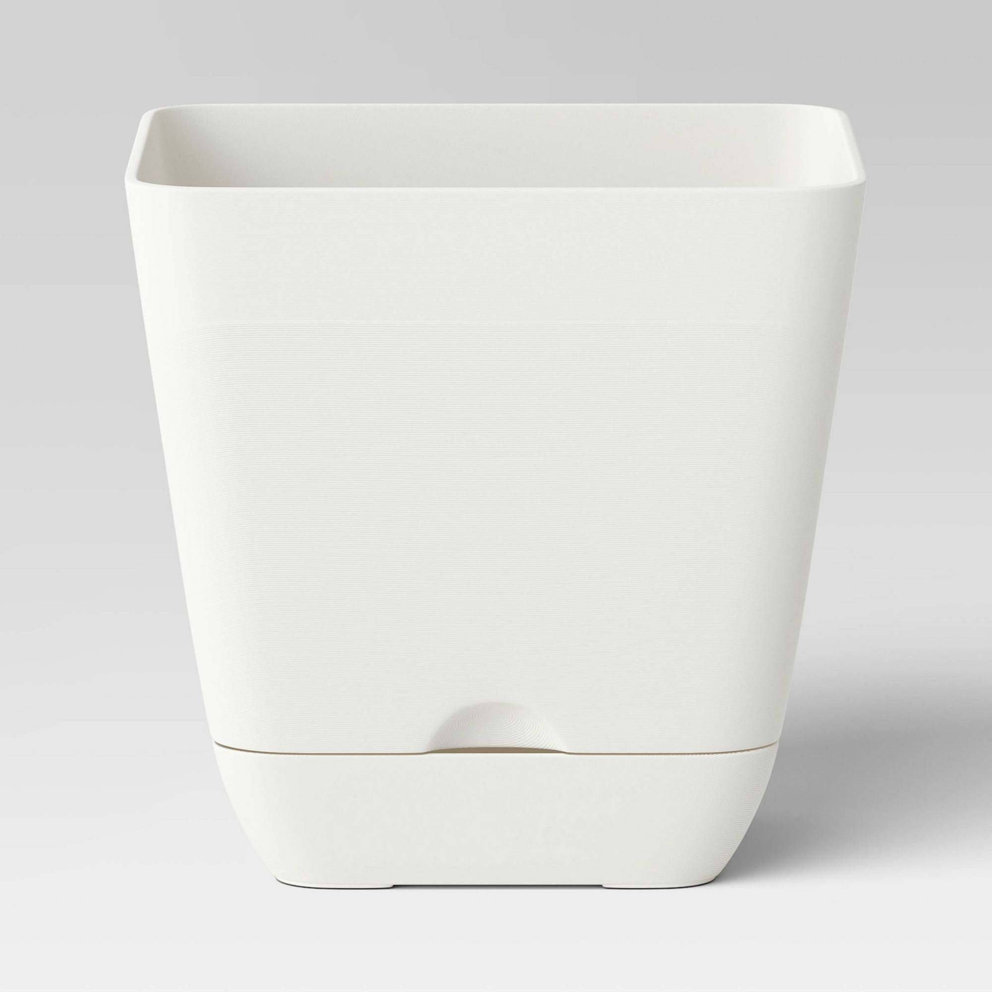 6" Wide Square Outdoor Planter White - Room Essentials