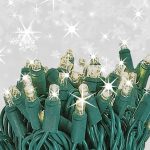 5mm LED Strobe Lights, SuperSpark, Warm White Strobe Light String, 50 Bulbs, 6 Spacing