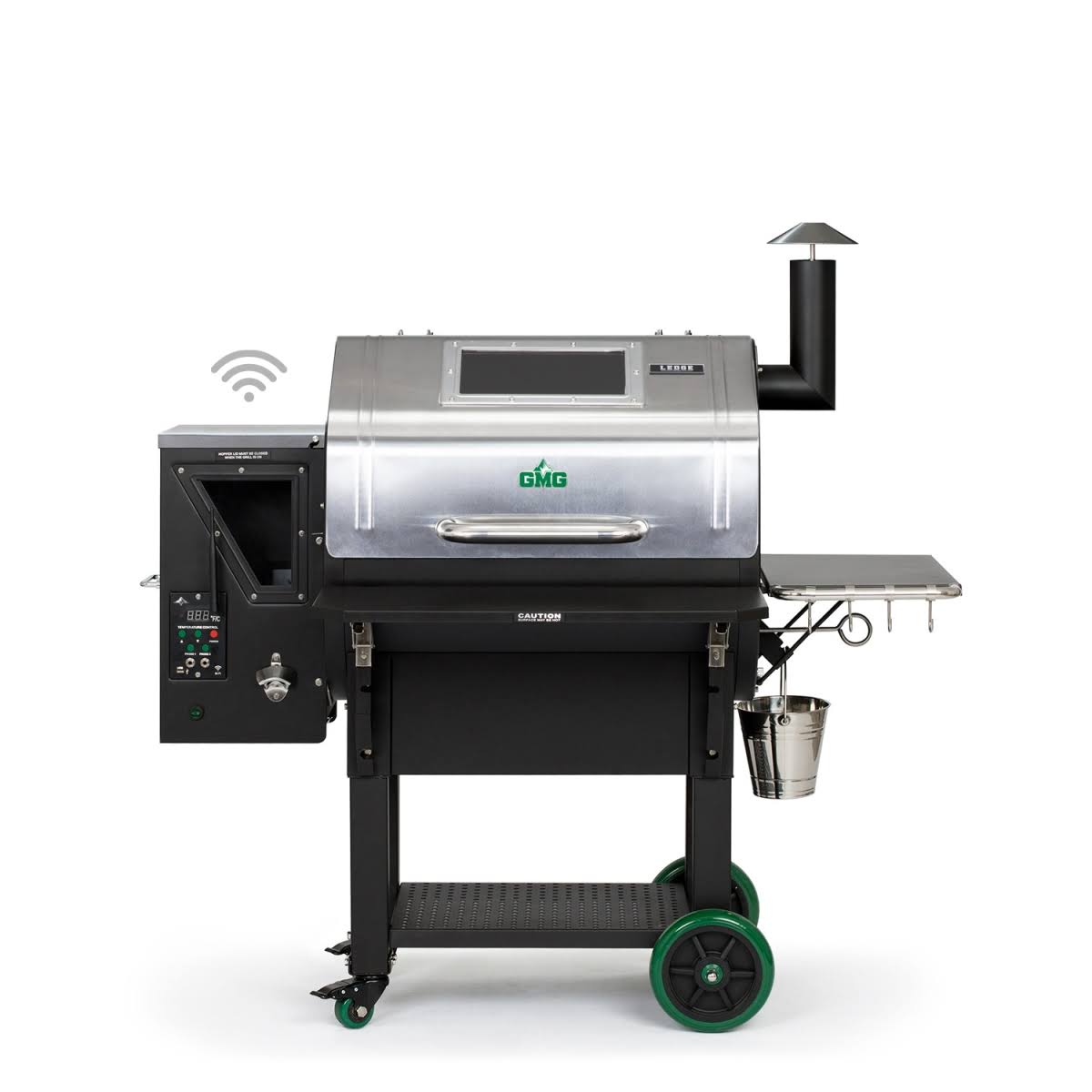 3ad6e3a7e442aef8bb004b8221503bc7a2f97e32a78dc710c626bf50554e948d.jpg Green Mountain Grills Ledge SS Prime Pellet Grill - Image 1