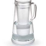 LifeStraw Home 7-Cup White Glass Water Filter Pitcher