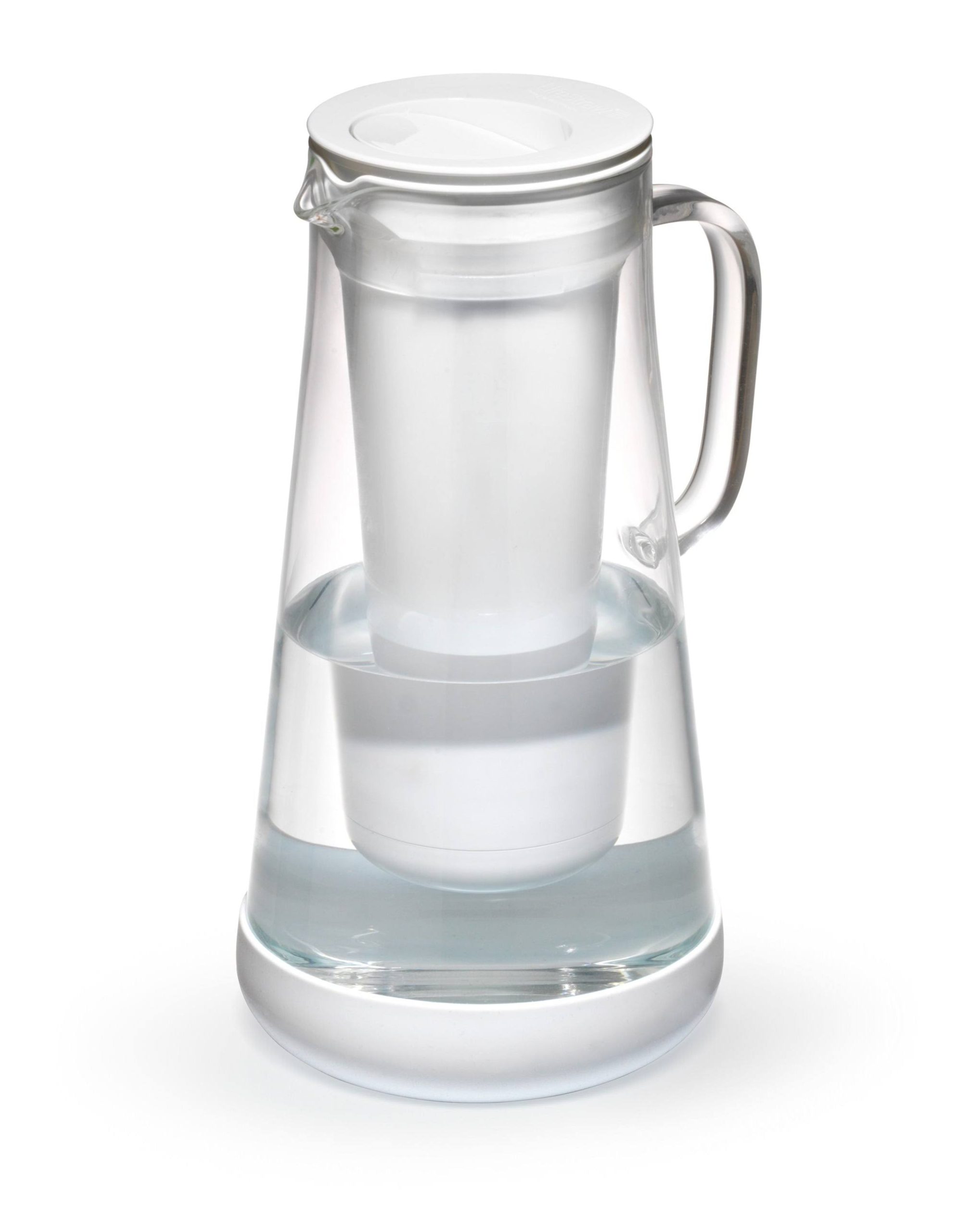 3aebbac68e4f5cbb6b18165660ff3d28c06216f9a4ac78856e50999da974afa2.jpg LifeStraw Home 7-Cup White Glass Water Filter Pitcher - Image 1