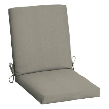 3aec5f0a2fa3cc55be7380b8e372b04e9556d6943aac7df8510dfefa83a1879a.jpg Mainstays 37 inchl x 19.5 inchw Tan 1 Piece Rectangle Outdoor Chair Cushion, Size: 19.5 inch W x 37 inch D x 3.5 inch H - Image 1