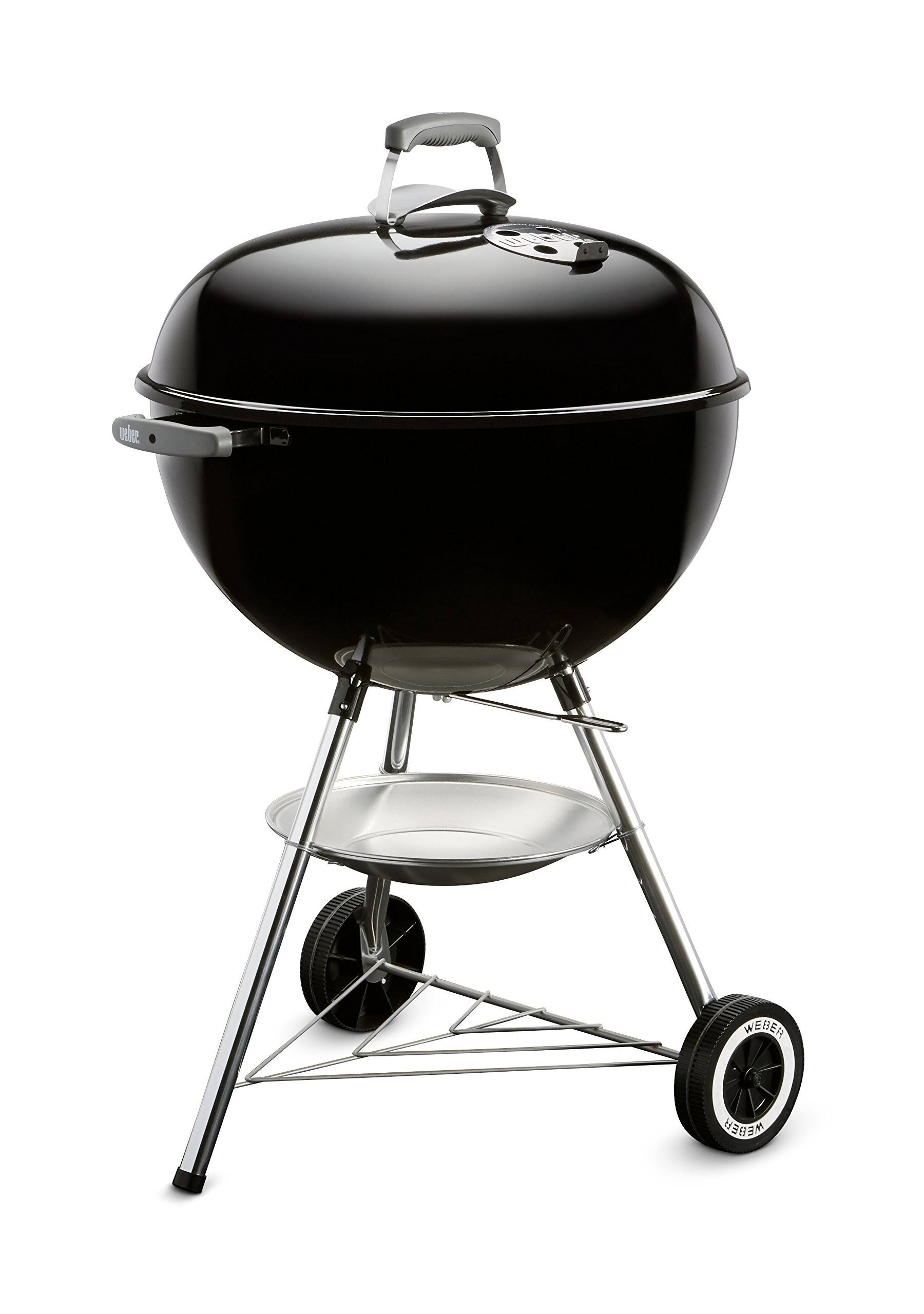 3b0c631e86ac749fe706611c9e4f197331cb7e3d2f02d500ce22977a4eae7634.jpg Weber 22 in. Original Kettle Charcoal Grill Black - Image 1