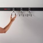 Rubbermaid Fast Track Garage Storage Wall Mounted Compact Hook 3 Piece Set.