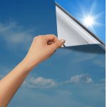 rabbitgoo One Way Window Film Daytime Privacy Mirror Window Tint for Home Office, Heat Control Sun Blocking Anti UV Reflective Tinting Glass Window