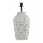 Large Ceramic Textured Table Lamp Base White - Threshold