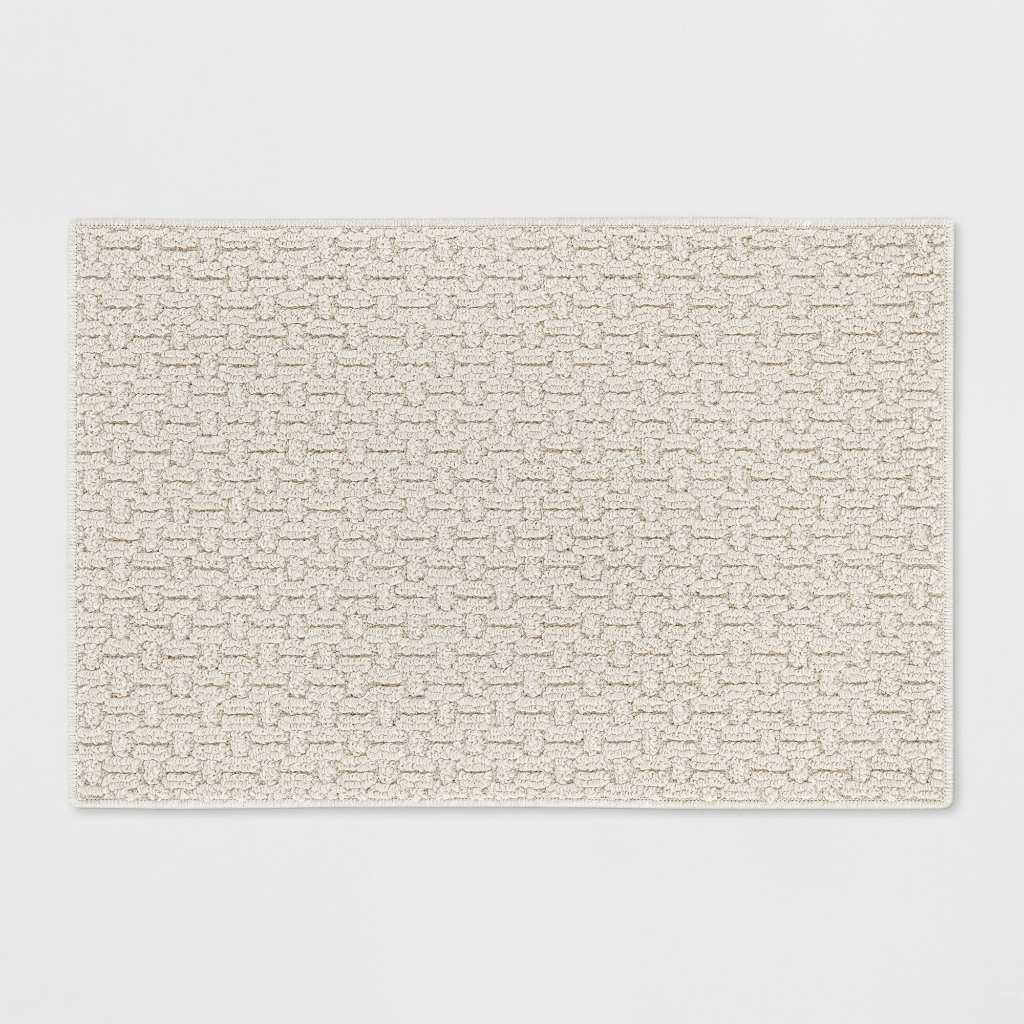 3b5424c1c527f277e585a5ad08a41ac0b619360fa8e71e56a9ac256b0c9f57b3.jpg 1'8"x2'6" Solid Washable Accent Rug Tan - Made by Design - Image 1