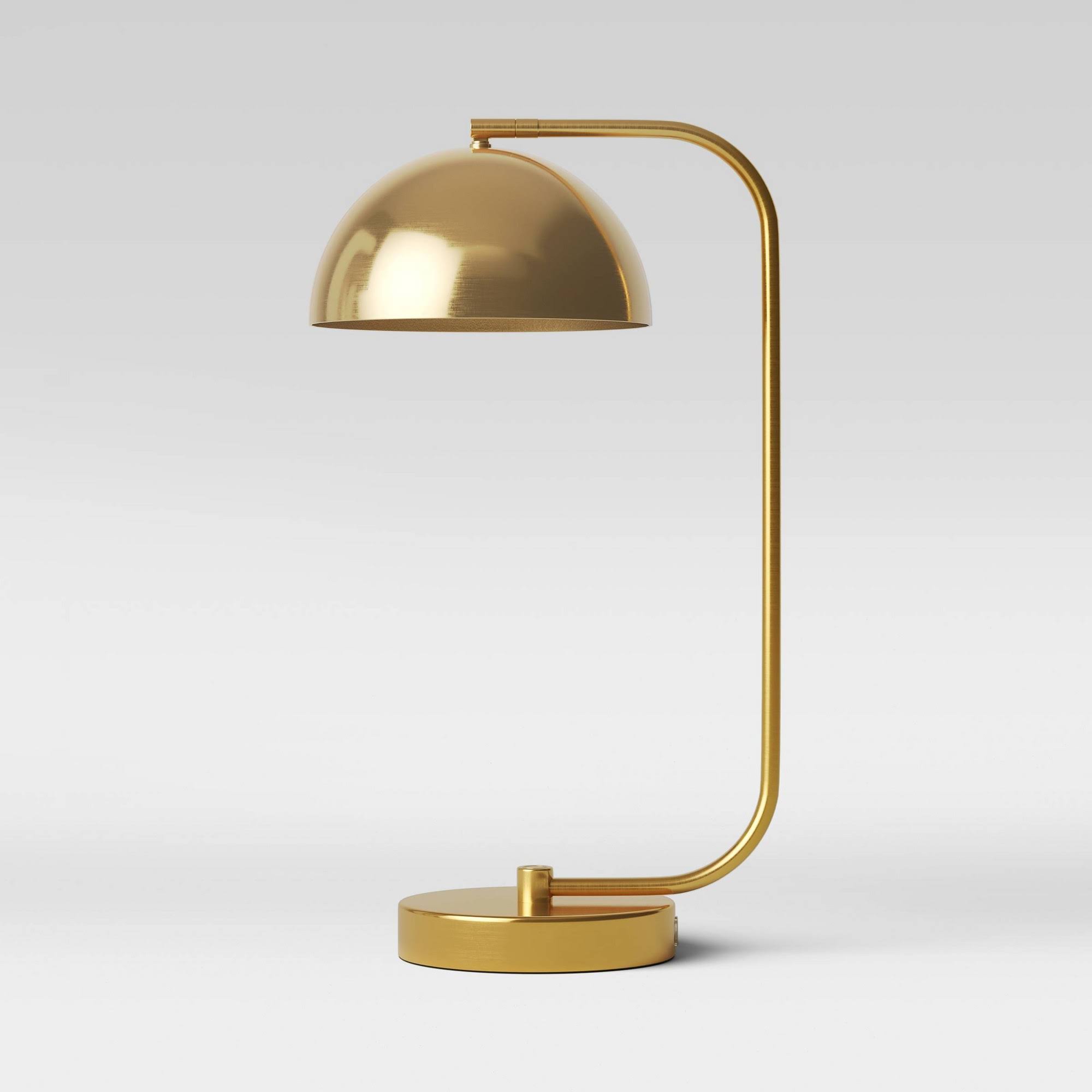 3b65efd43eaae9c33383bf418c30a243eff0d9a30ef507d0fecc1445410e0cd2.jpg Valencia Dome Table Lamp Brass - Threshold - Image 1