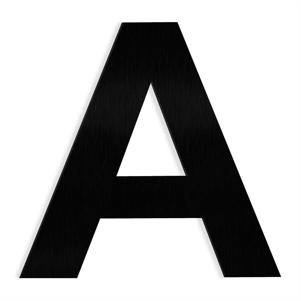 3b73e41df2b271e8426559ba7222e551a34d418b15aeb1eb945ff863bd2ed11d.jpg Barton 6 in. Black Stainless Steel Floating House Letter A - Image 1