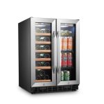 Lanbo 18-Bottle 55-Can Dual Zone Compressor Wine Cooler LB36BD