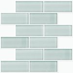 RoomMates Aqua Seaglass Subway Peel & Stick Tile