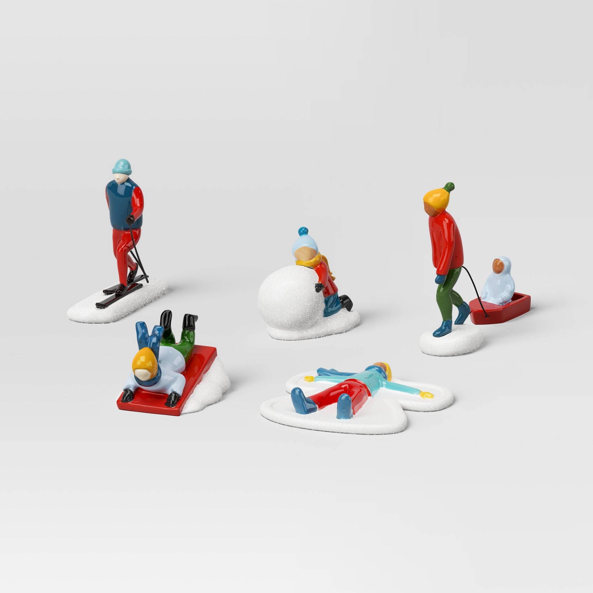 3bb83b9939b5cacf8b8e1571a544af3ed7f4eaf34979bed693be195b1524ce28.jpg 5pc Snow Activities Christmas Figurine Set - Wondershop - Image 1