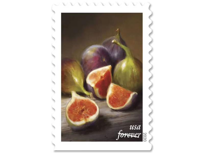 3bc5869cba736668b625e755f78220949ce0b2b2f8430be52b25792a32d7046a.webp Forever Stamps 2020 Fruits & Vegetables – Fresh Produce Collection. First-Class Postage - Image 1