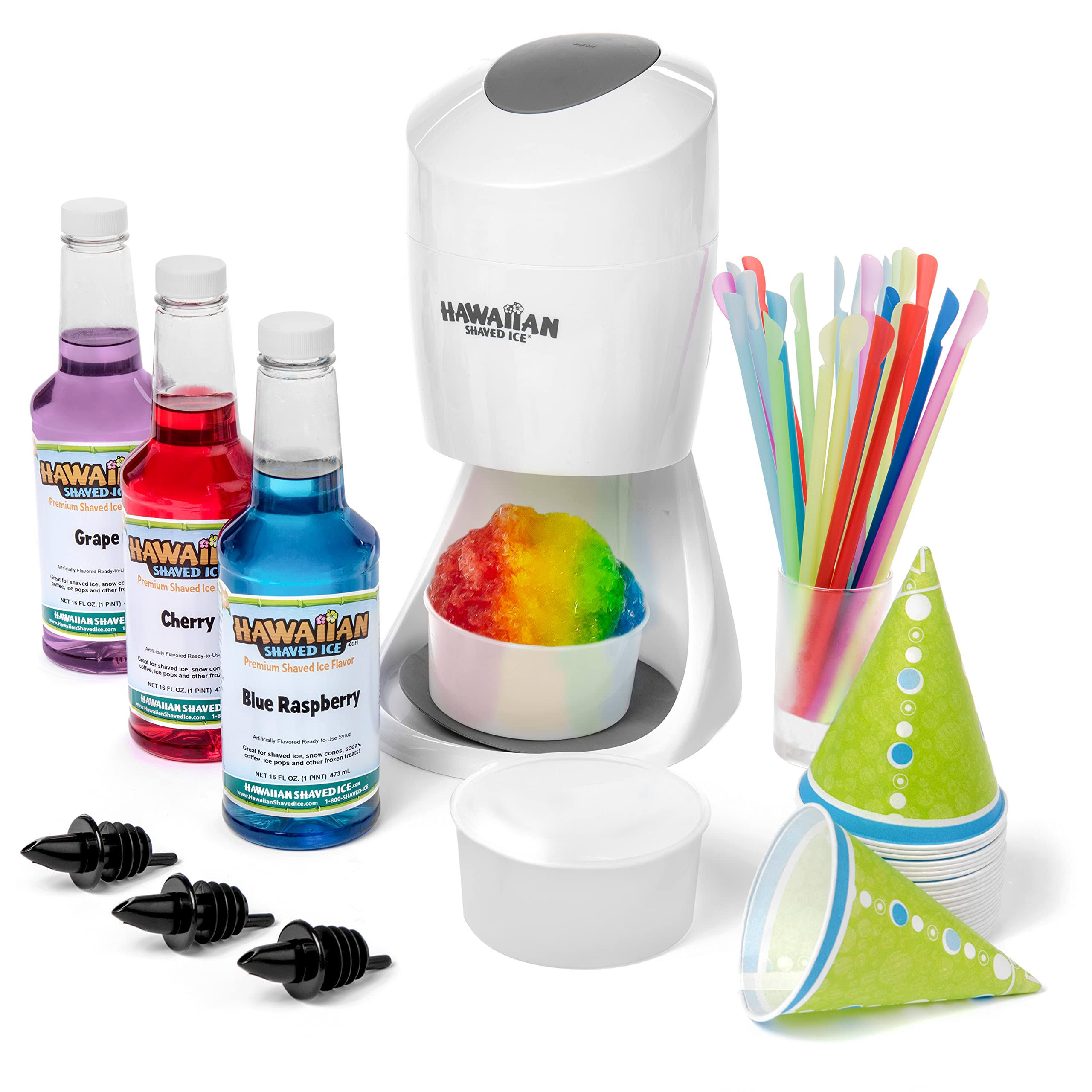 Hawaiian Shaved Ice and Snow Cone Machine Party Package