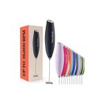 Powerful Handheld Milk Frother, Mini Milk Foamer, Battery Operated (Not Included) Stainless Steel Drink Mixer for Coffee, Lattes, Cappuccino, Frappe