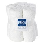 The Big One 6-Pack Solid Washcloths (White)