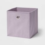 11" Fabric Cube Storage Bin Lavender - Room Essentials