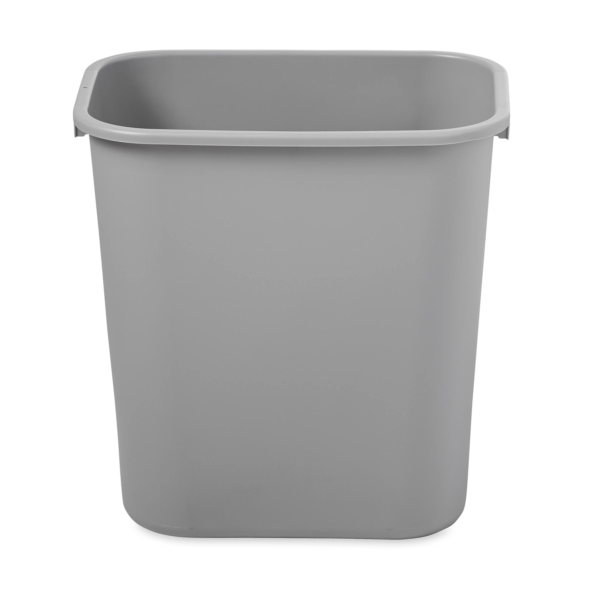 3c653dcffccaf43499f0f90ea7eec280d1f0e5d1e1606d8b23d699820a3d57e8.jpg Rubbermaid Deskside Plastic Wastebasket, Rectangular, 7 gal, Gray - Image 1