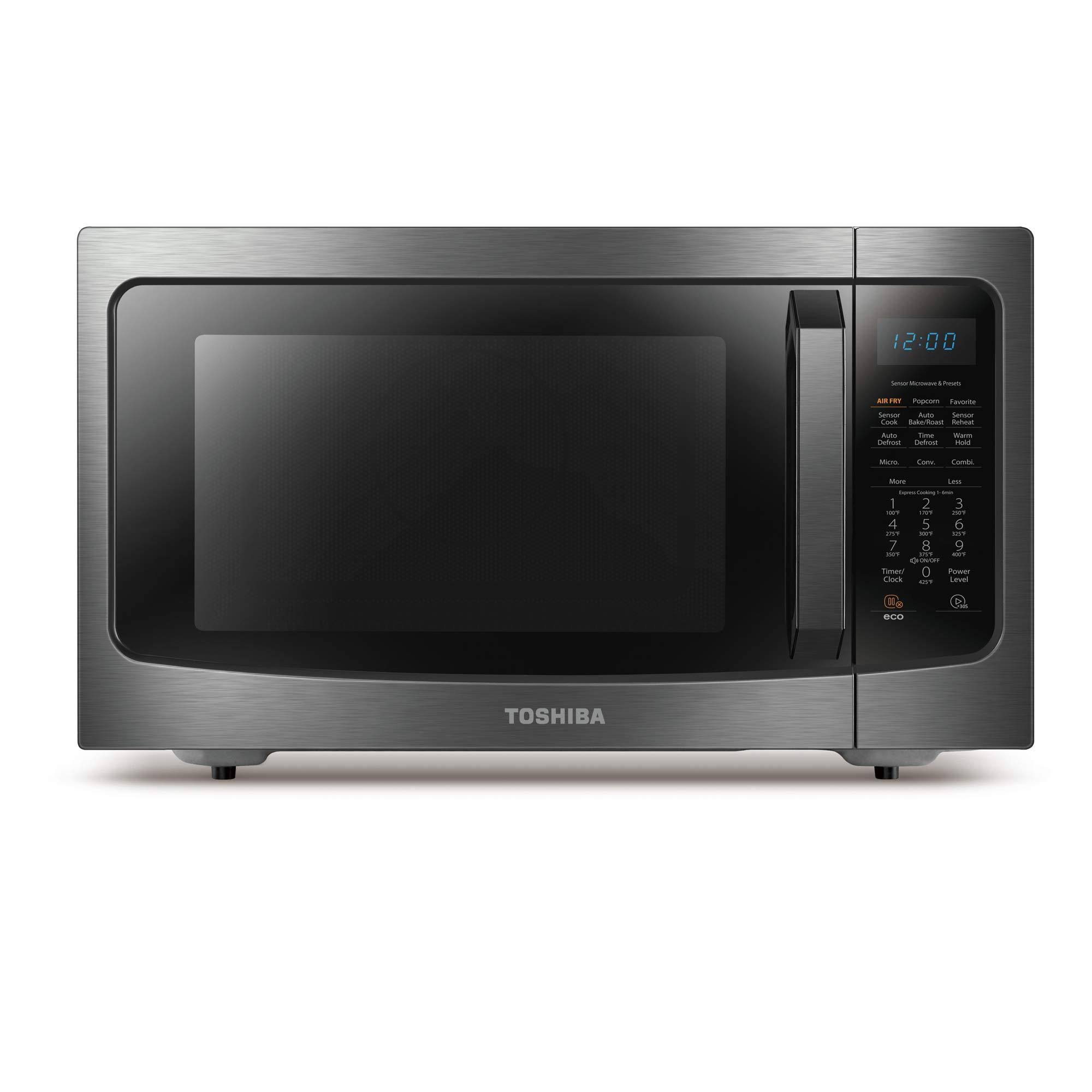 3cea0685bf29935c72ae35bb15ba465d14f743deab2611eac6fdcf1bf352c470.jpg Toshiba ML-EC42P(BS) Multifunctional Microwave Oven with Healthy Air Fry, Convection Cooking, Smart Sensor, Easy-to-Clea - Image 1