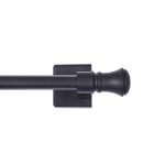 Mainstays Cameron 7/16 inch Adjustable Multi-Use Magnetic Appliance Rod, 16-28 inch, Black
