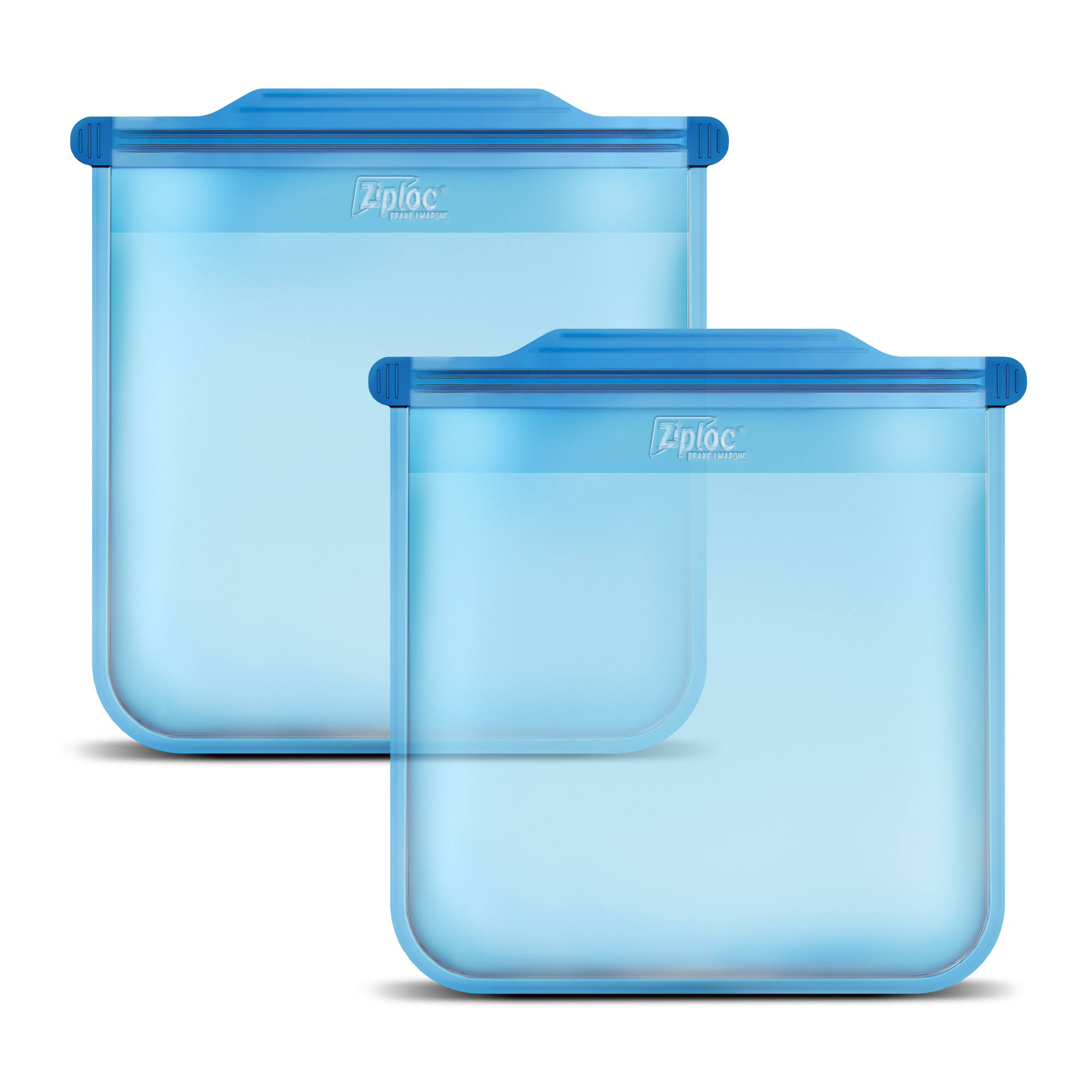 3d2e959dda9cb46e31d47e500f79982e92358534c3e8b01f53dda7ffcb7d5851.jpg Ziploc Endurables Medium Pouch, 2 Cups, 16 fl oz, Reusable Silicone, from Freezer, to Oven, to Table, 2 Pack, Adult Unisex - Image 1