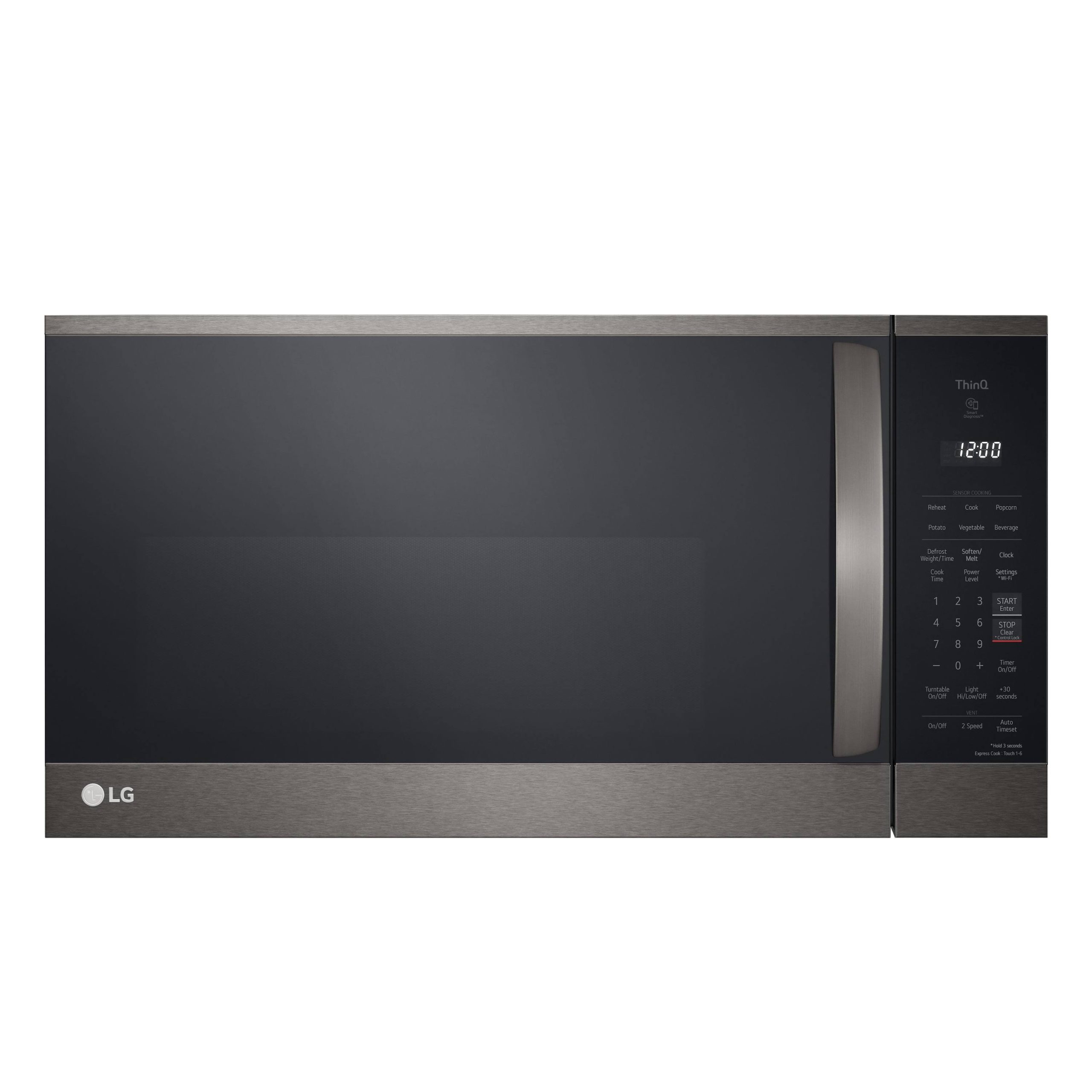 3d30d6db73af18a891e0676dcf7322b0de7071eed6870c45e25e264191ba122c.jpg LG 1.8 Cu ft Over The Range Microwave - Black Stainless Steel - Image 1