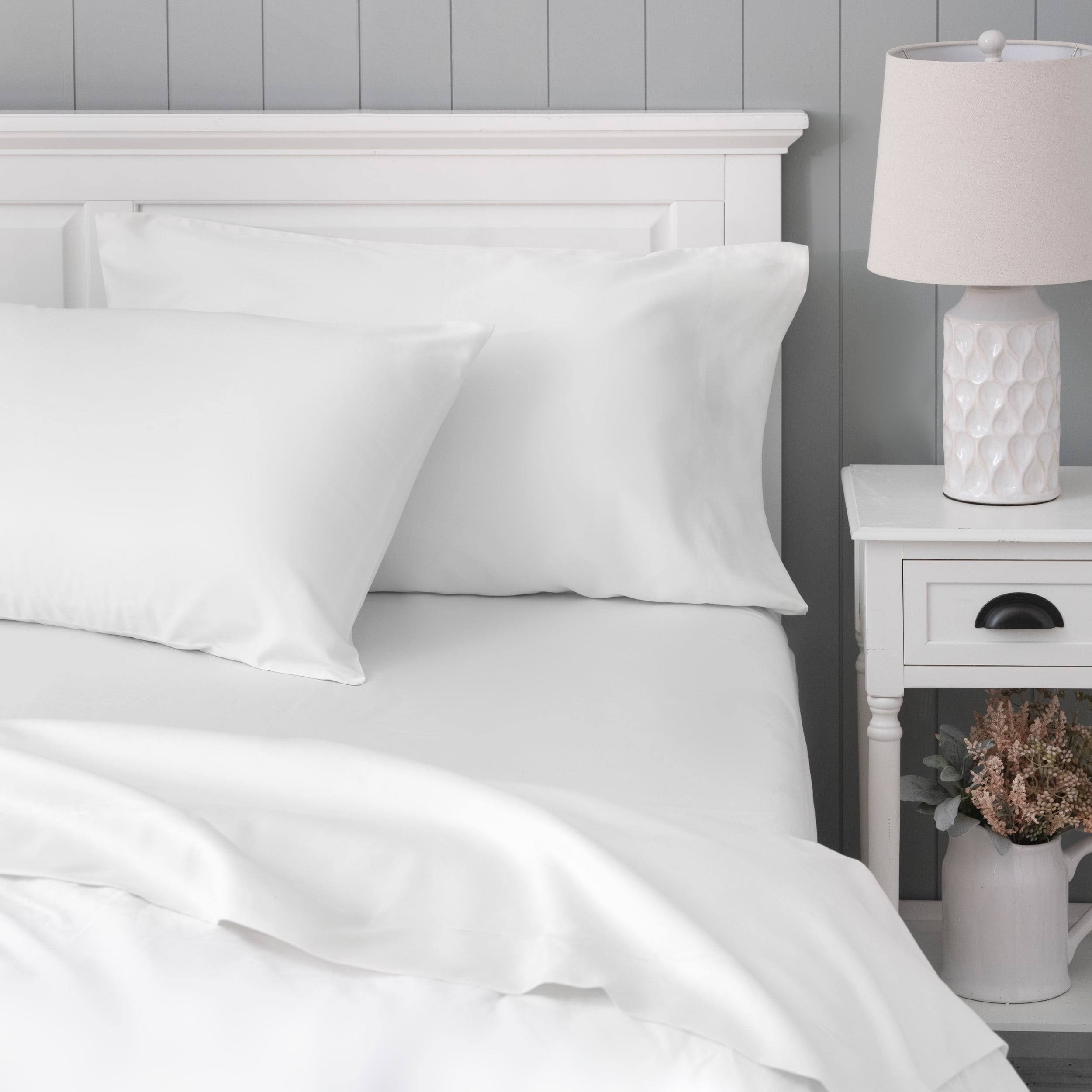 3d5268ab7bd1a944f289497f03597d3f680a8f7a1a00dc17d604002fbe3f2584.jpg Better Homes & Gardens Signature Soft Cotton & Rayon Bamboo Pillowcase Set - Arctic White - Standard/Queen Each - Image 1