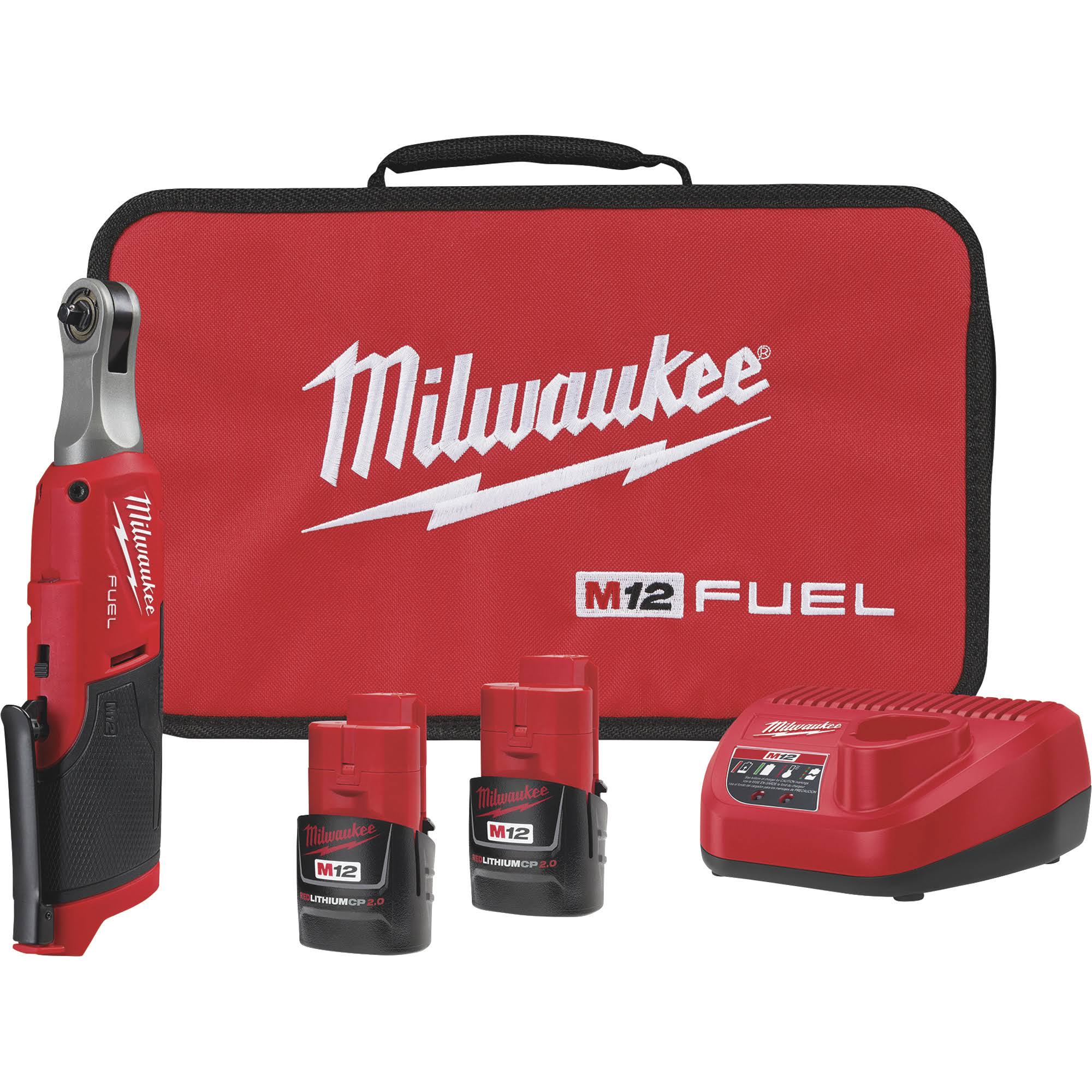 3d7cec797c9d749d46baa7c27e1c9dd3a7b5bd2e6694bedf5ff6ef5dbd764303.jpg Milwaukee 2566-22 M12 Fuel 1/4 High Speed Ratchet (Kit) - Image 1