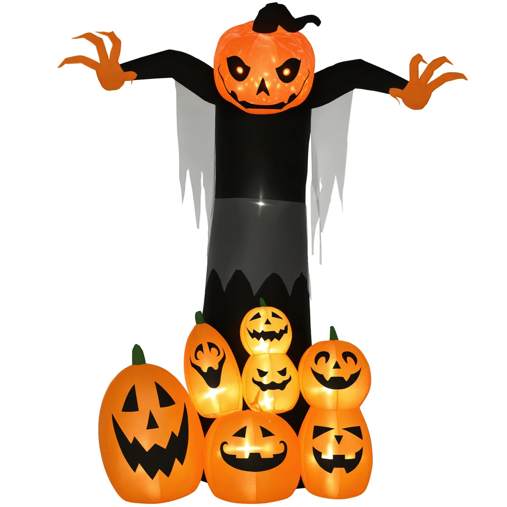 3dd57219cefd10903e72c157506a2a5652a0e36744a57d3373ec4269726a759c.webp AECOJOY Halloween Inflatables Outdoor Decorations, Pumpkin Ghost Outdoor Giant Blow Up - Image 1