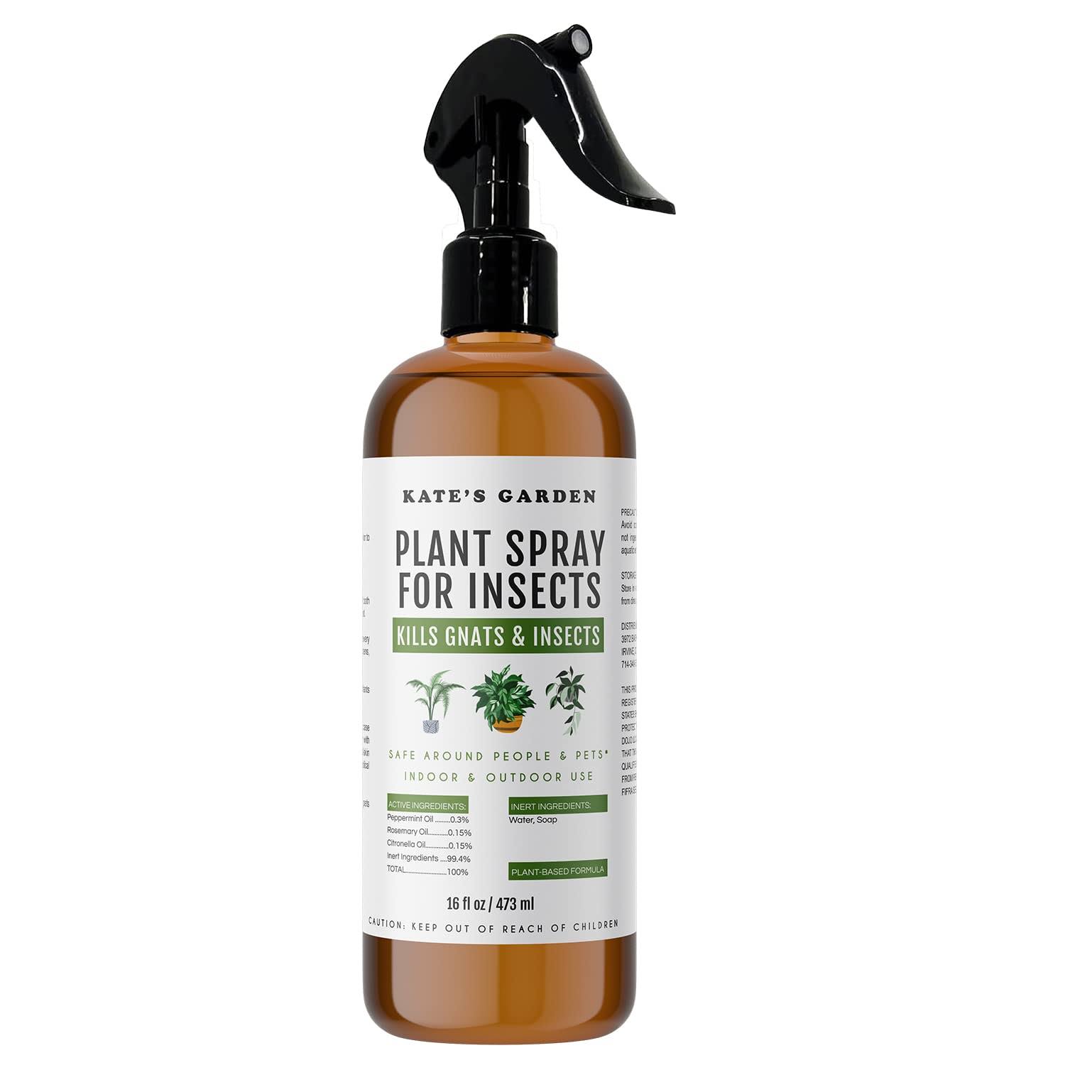 3dd6379cfbd6b3b4a676f31ccf717bc74df9b3f3e3bfe5882f759ddd83c378e1.jpg Kate's Garden Plant Spray Bottle for Insects (16oz) Garden Plant Care Peppermint Oil Spray for Bugs. Fungus Gnat Killer for Indoor Plants & Outdoors - Image 1