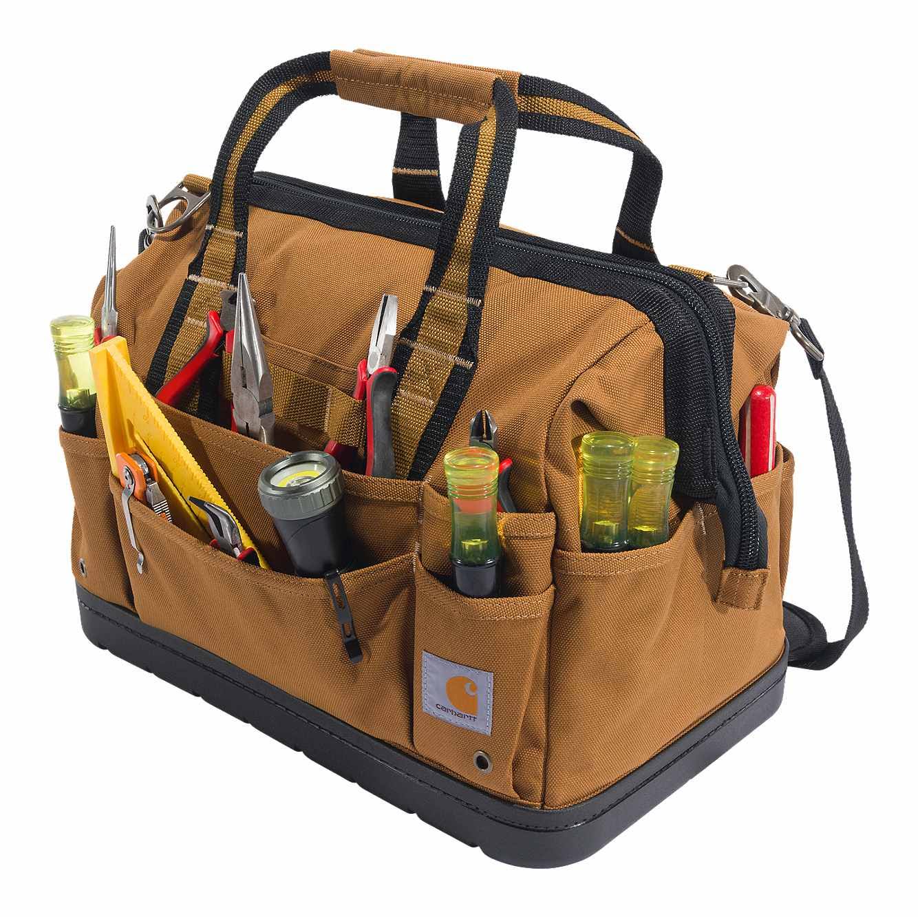 Carhartt 16-inch Molded Base Heavyweight Tool Bag | Brown