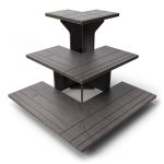 DS The Display Store Corner Black Wooden Cupcake Stand, Earring Display Stand, Jewelry Display, Dessert Table Display Set, Card Display Rack, Sticker