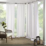 Elrene Matine 84" Indoor/Outdoor Tab Top Window Curtain Panel - White