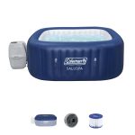 Bestway Coleman Hawaii Airjet Inflatable Hot Tub with EnergySense Cover, Blue