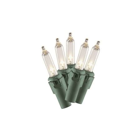 Holiday Time LED 100 Warm White Mini Lights Green Wire