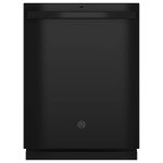 GE Top Control with Plastic Interior Dishwasher Sanitize Cycle & Dry Boost - Gdt630pgrbb, Black