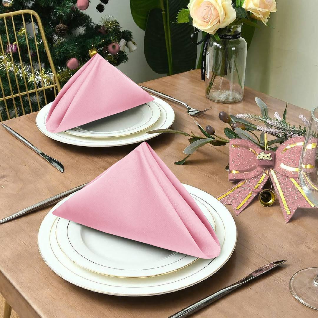 3ead0b8110206ac2a2692077a9f77f6755c65f6352ee94c7b45b71be744631c5.jpg Ruvanti 12 Pack Cloth Napkins 18x18 Dinner Napkins, Soft, Comfortable, Reusable Napkins, Durable Linen Napkins, Perfect Table Napkins, Cotton Enrich - Image 1
