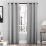 Sun Zero Cyrus Thermal 100% Blackout Grommet Curtain Panel, 40" x 96", Silver Gray