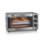 Hamilton Beach - Sure-Crisp 4-Slice Air Fryer Toaster Oven - Stainless Steel