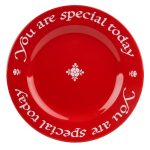 You Are Special Today Red Plate | St. Patricks Guild
