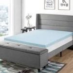 Mellow 3 inch Cooling Gel Ventilated Memory Foam Mattress Topper, Twin-XL, Blue