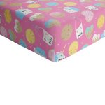 Little Sleepies Fitted Crib Sheet, Viscose from Bamboo, Fully Elasticized, Pink Cookies & Milk