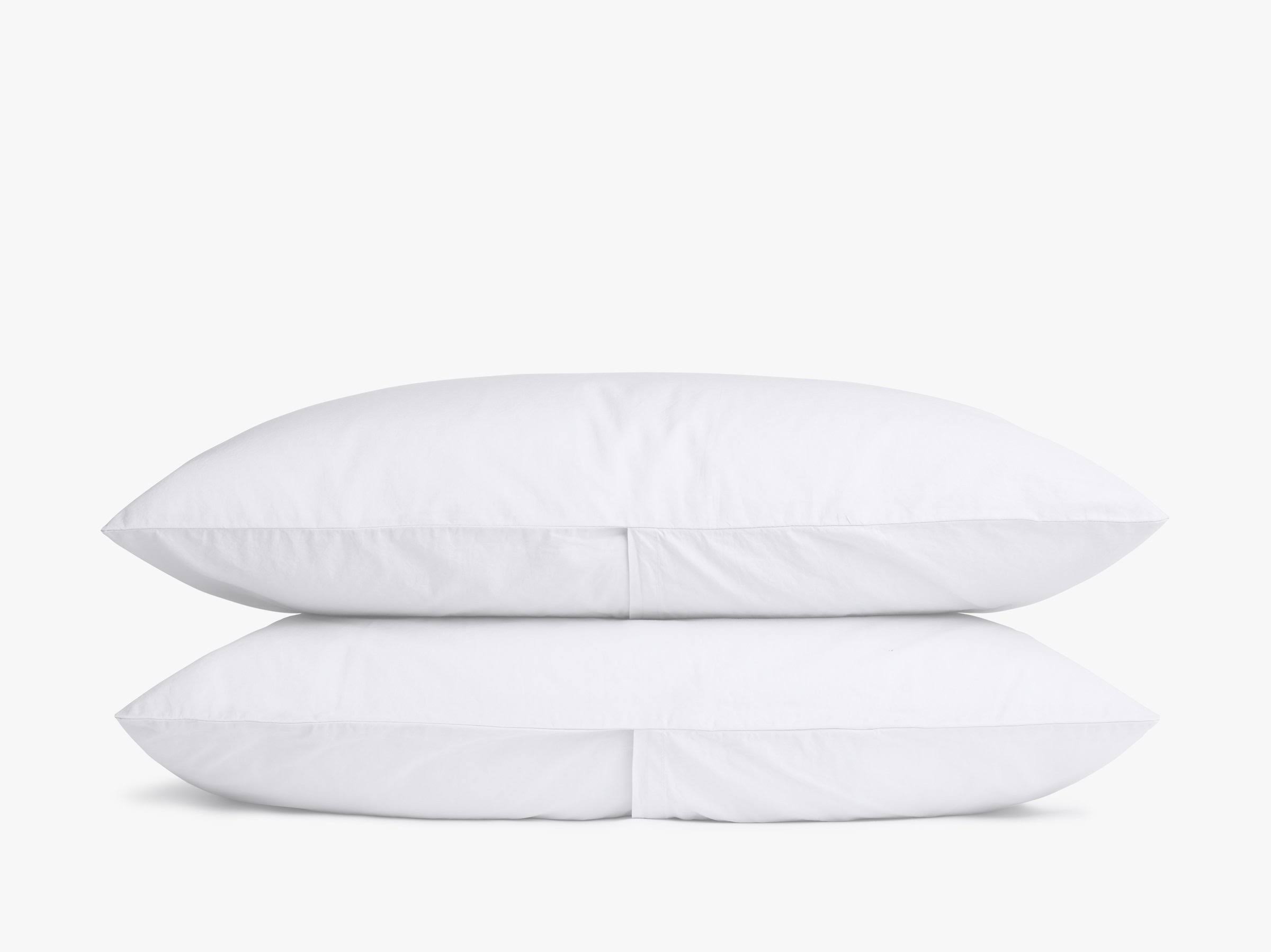 3f7f3bac49e89fe6b12e85f1391dc29e7a305b0a262236e83cdaad2f322275d6.jpg Parachute Percale Pillowcase, Set of 2 - White - Image 1